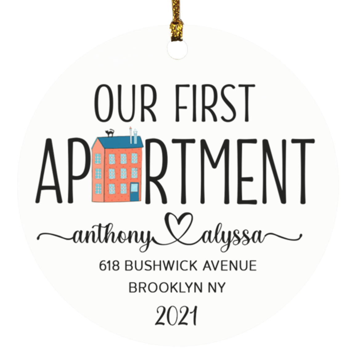 Brooklyn NY 114-3530374-6082604 cc SUBORNC Circle Ornament
