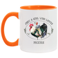Porcelain Cup Just A Girl Who Loves Peckers Accent Mug – I Love Peckers Chicken Mug 2 Side, 11 oz White - Light Green Accent Mug Gift Family Unisex Awesome On Birthday, Christmas Gift Capacity and Per AM11OZ 11 oz. Accent Mug