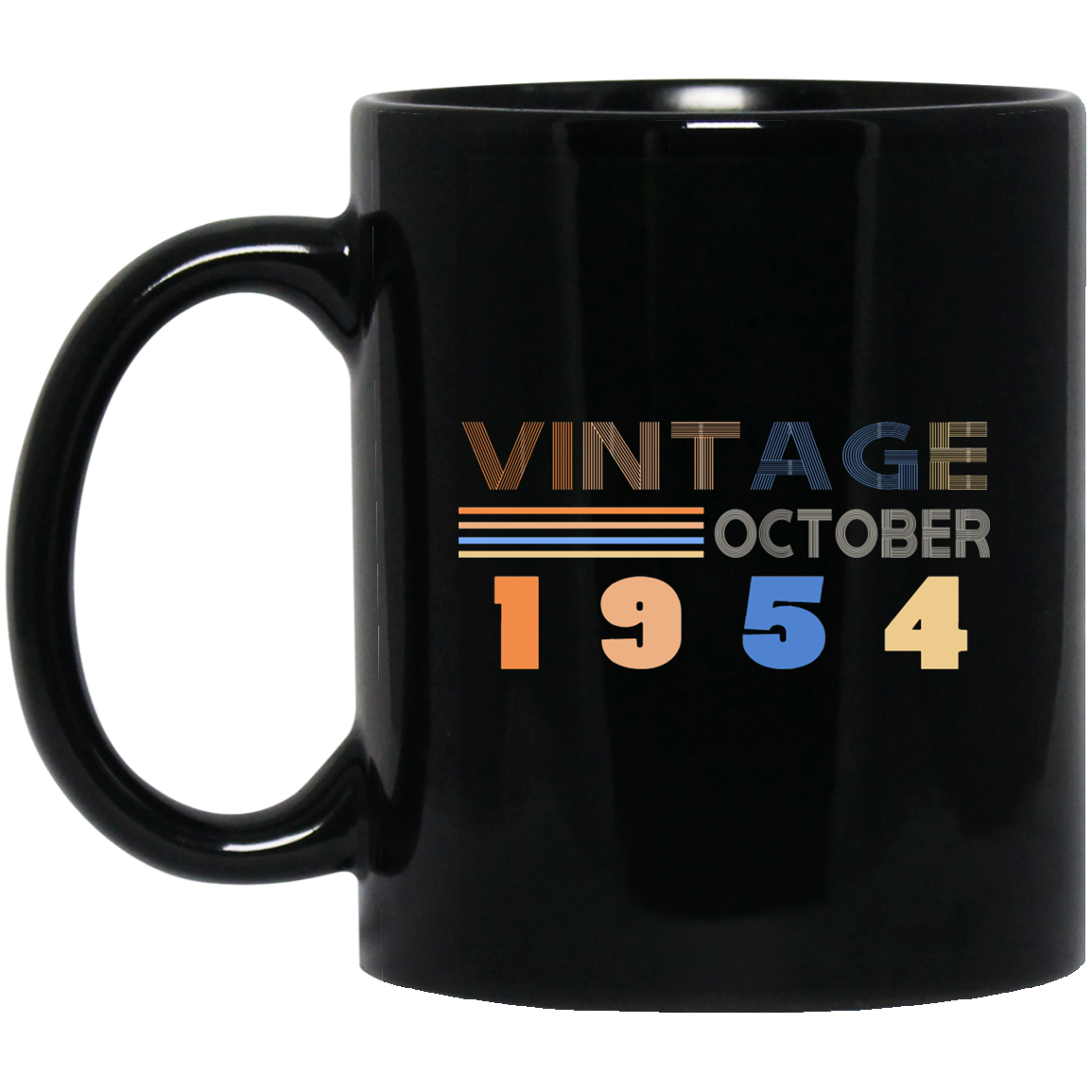 Retro Vintage October 1954 T Shirt 64th Birthday Gift