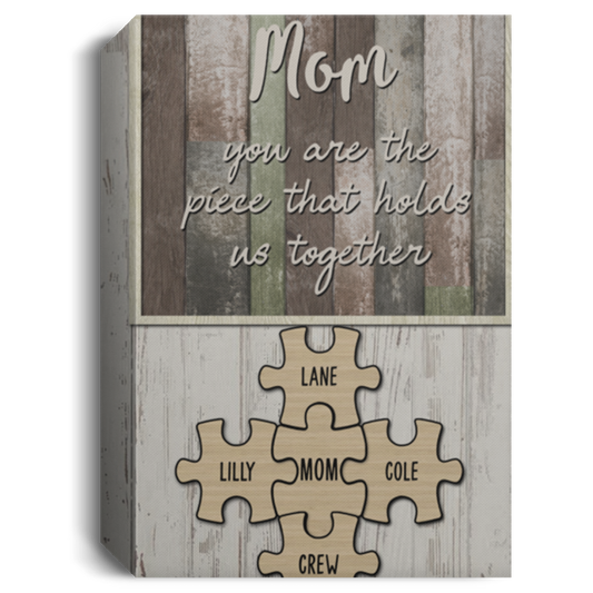 Lilly Lane Cole Crew Mom and Child16x24-Recovered CANPO15 Deluxe Portrait Canvas 1.5in Frame