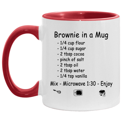 Wowaccentcosalerphequa_173 gift Brownie In A Mug Ceramic Accent Mug – How to Make Brownie Cute Recipe Mug On