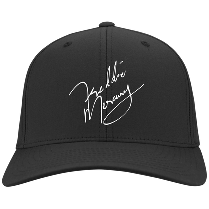 Freddie Mercury Queen Band Cap NEW Signature Hat One Size Fits Black .
