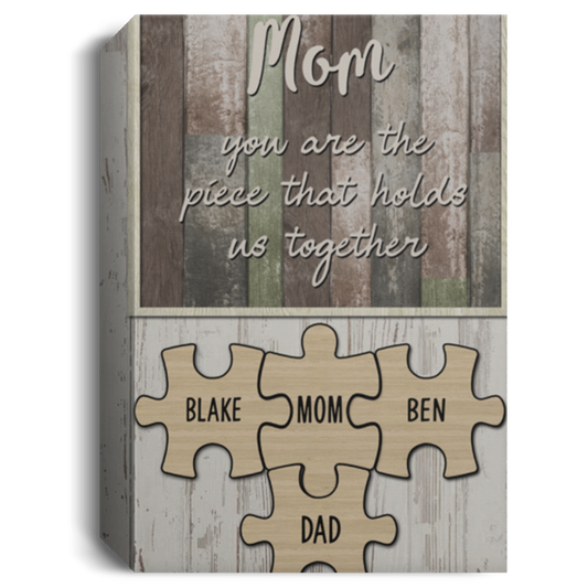 Blake, Ben, Dad Mom and Child16x24-Recovered CANPO15 Deluxe Portrait Canvas 1.5in Frame
