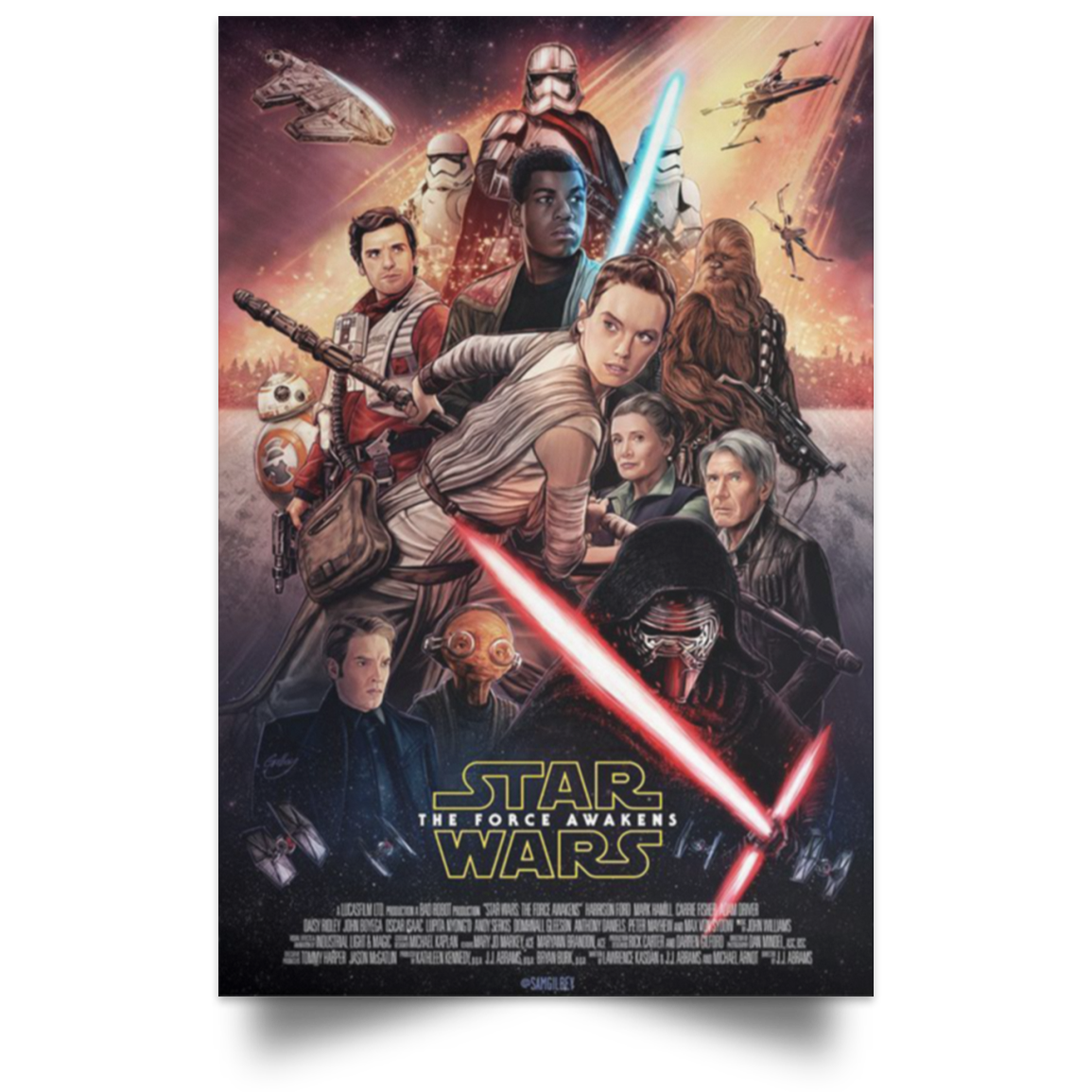 Star Wars 9 The Force Awakens NEW Poster 2019 Decor Room High Quality Prints .