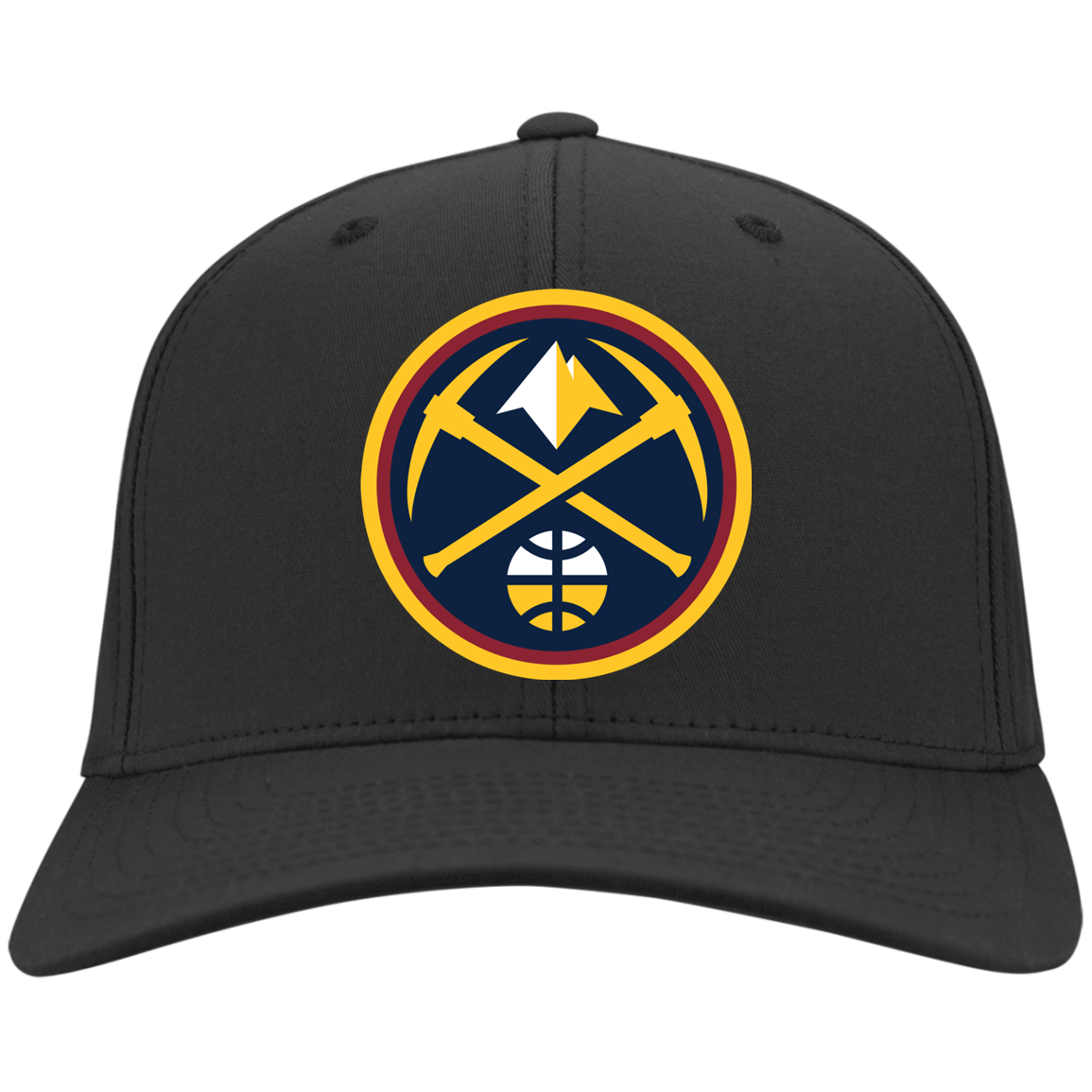 Denver Nuggets LOGO HATS Basketball Team  Black One Size Fits NEW Brand .