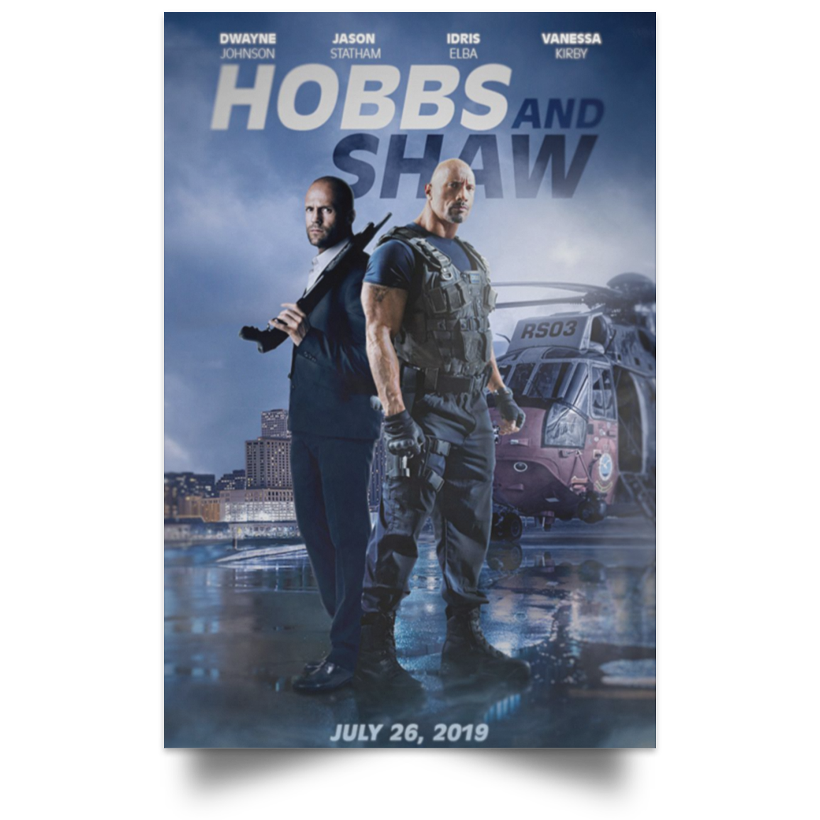 Hobbs & Shaw Poster 2019 HOT Fast & Furious Presents Summer High Quality Prints