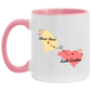 States Accent Mugs Rhode Island South Carolina Gifts - Long Distance State Two Tone Coffee Mug - State To State - Away From Hometown Family - Moving Away Gift Gifts on Christmas, Birthday AM11OZ Accent Mug