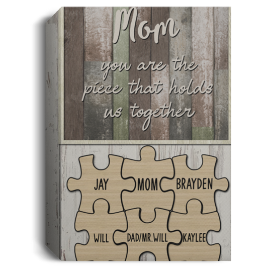 JAY,BRAYDON,WILL,KAYLEE, DADMR.Will Mom and Child16x24-Recovered CANPO15 Deluxe Portrait Canvas 1.5in Frame