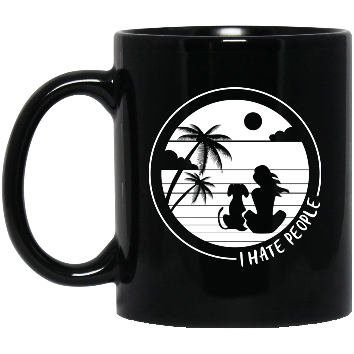 Unisex Mens WomensI Hate People I Love Dog Coffee Mug Gift For Men Women
