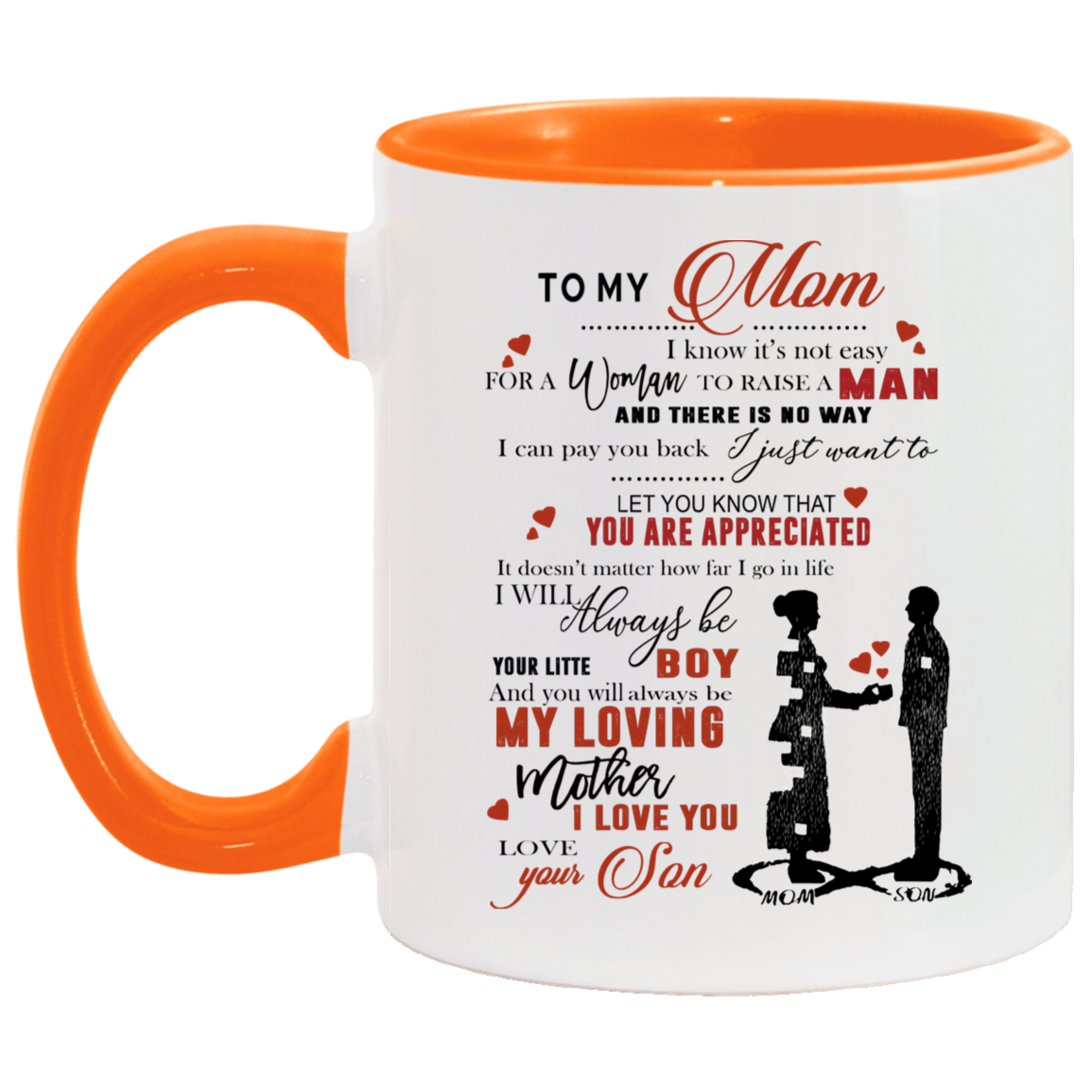 Son to mom top Accent Mug