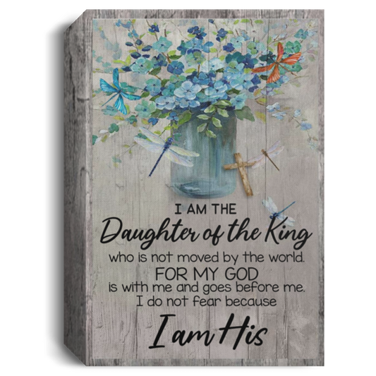 Framed_Art_Gift_Decor_God_-_Daughter_Of_The_King_-_Canvas_ok_Printable,_Wall_Art_Prints,_Wall_Decor,_Camping_Decor, CANPO15 Deluxe Portrait Canvas 1.5in Frame