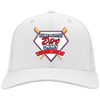 A Little Dirt On My Diamonds CAPS Baseball Vision MEN'S Black One Size Fits .
