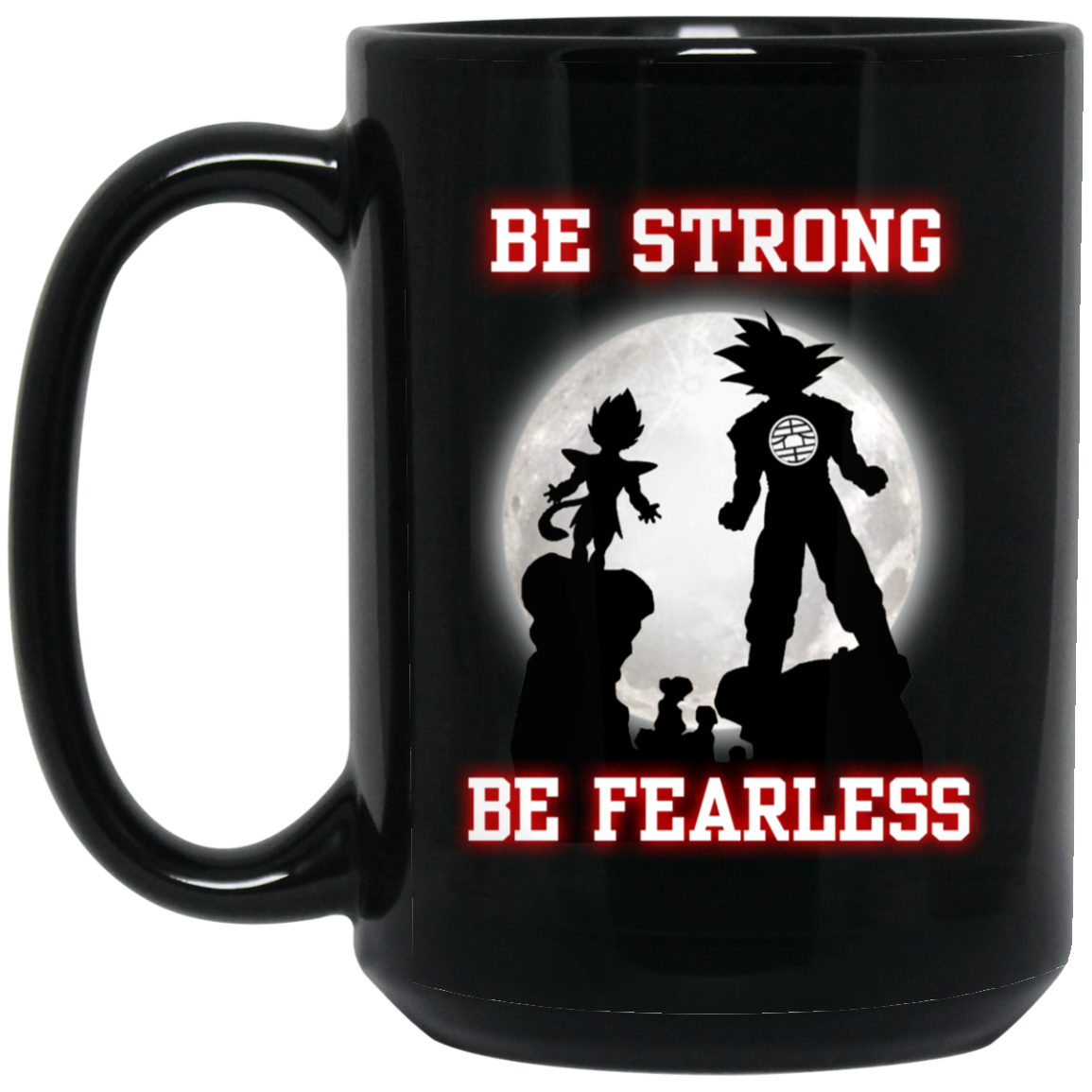 Dragon Ball Shirt Big Brother Vegeta  Goku T-shirt Best CLothes For Men Boys BM15OZ 15 oz. Black Mug