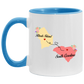 States Accent Mugs Rhode Island South Carolina Gifts - Long Distance State Two Tone Coffee Mug - State To State - Away From Hometown Family - Moving Away Gift Gifts on Christmas, Birthday AM11OZ Accent Mug