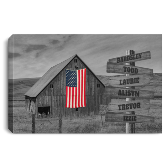 USA 6 0.75in Bardsley Todd Laurie Alisyn Trevor Izzie CANLA75 Landscape Canvas .75in Frame