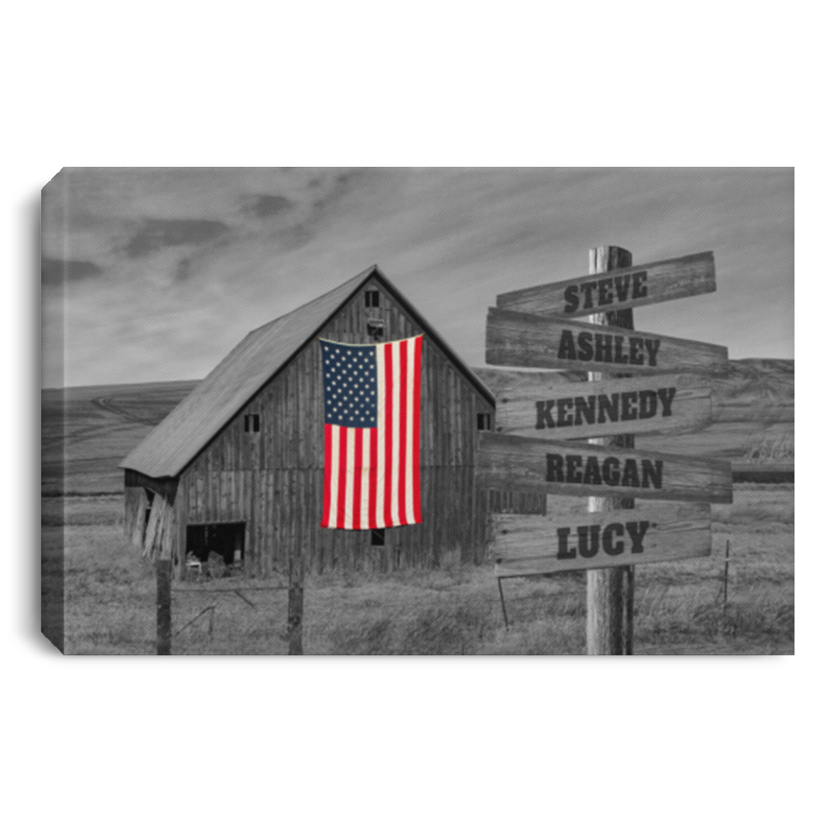 STEVE, ASHLEY, KENNEDY, REAGAN, LUCY CANLA75 Landscape Canvas .75in Frame