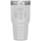 Dad 30oz Tumbler, Dad No Matter What Life Throws At You At Least You Don't Have Ugly Children, Black Insulated Cup Gifts For Father From