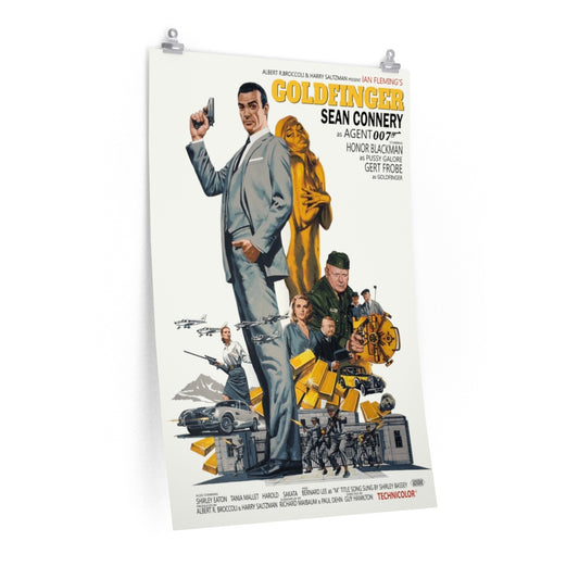 Birthday Gifts Decorative Wall Murals Lifestyle Paul Mann James Bond Goldfinger Sean Connery As Agent 007 Family Friend Gift Unisex, Awesome Decor Bedroom, Living Room Print