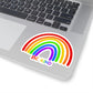 1 Pcs Sticker Decor Be Kind Rainbow Vinyl Waterproof Sticker Kindness Diversity Kiss-Cut Stickers | Pride | Rainbow | LGBTQ | Sticker size custom Sticker for Laptop Decal Wall Laptop Bumper Sticker, c