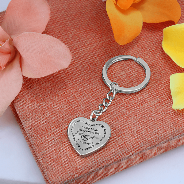 To my Mom Key Chain never forget that i love you