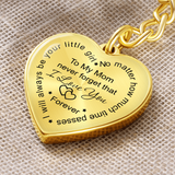 To my Mom Key Chain never forget that i love you