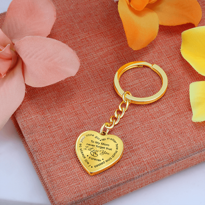 To my Mom Key Chain never forget that i love you