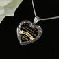 NEW VERSION - Girlfriend Necklace Heart Pendant - I feel So Lucky to have You In My Life - Meaningful Gift For Your Love, One year Anniversary -