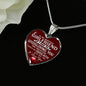 Love Gift To My Girlfriend Heart Pendant - Meaningful BIrthday gift for woman - Boyfriend Girlfriend Necklace - Novelty Valentine Gifts