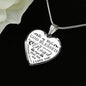 Lovely Husband Wife heart Pendant - Meaningfull Birthday Gift for wife - God Blessed The Broken Road - Romantic Valentine Gift For love Wife , Woman