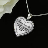 Mommy Love You Mother daughgter heart pendant necklace - you are braver tyhan you believe - Inspirational Quote gift ideas for your kids
