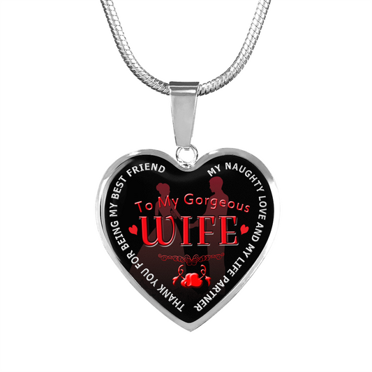 To My Wife Necklace - Thank you For Being My Life - Best Love Gift For Your Wife