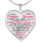 Necklace Granddaughter Birthday Gift from Grandma You are my Little Girl Forever n-05.12