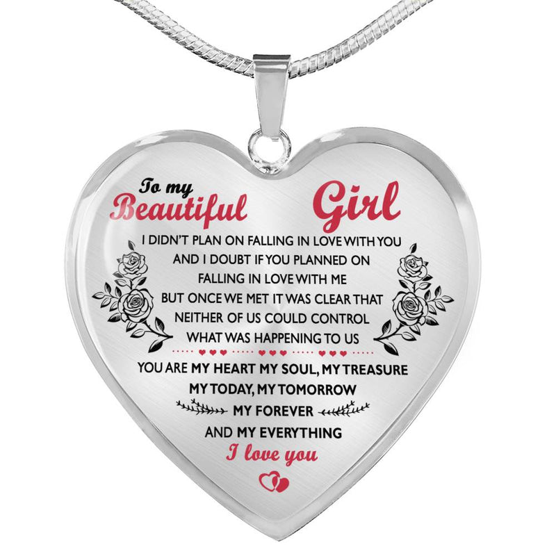 To my beautiful girl necklace outlet