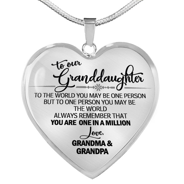 Light Life Gifts to Our Granddaughter - One in a Million - from Grandma & Grandpa for Women, Men on Christmas, Birthday