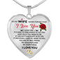 Customizable Necklace - To My Wife - Never Forget That I Love You n-05.12