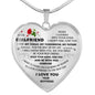 Anniversary Day Gift for Her - My Girlfriend Heart Pendant Necklace n-05.12