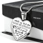 Lovely Husband Wife heart Pendant - Meaningfull Birthday Gift for wife - God Blessed The Broken Road - Romantic Valentine Gift For love Wife , Woman