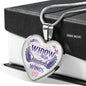 I’m Not A Widow I’m A Wife to A Husband with Wings Heart Pendant Necklace – Memorial Necklace Gift fixx