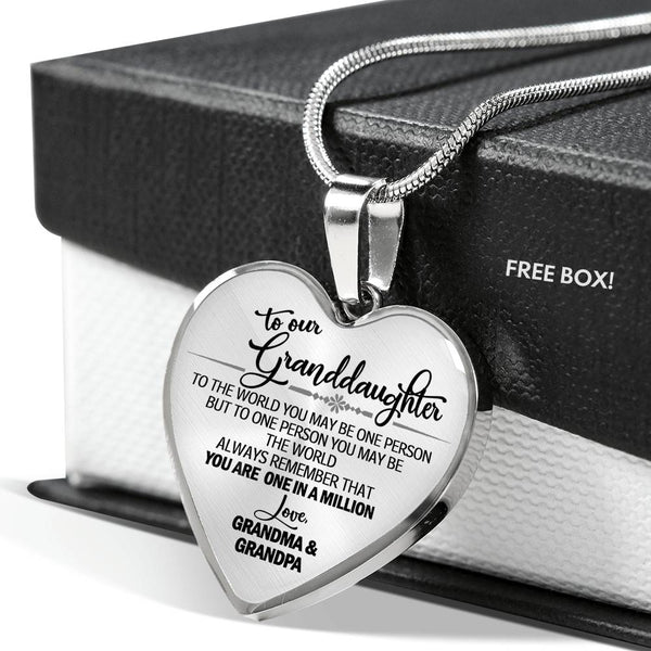 Light Life Gifts to Our Granddaughter - One in a Million - from Grandma & Grandpa for Women, Men on Christmas, Birthday
