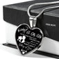 Custom Engraving Necklace to My Wife Girlfriend Heart Pendant for Woman Birthday- Romantic Quote - Happy Gift Ideas for Woman Who Has Everything On Birthday, Xmas. n-05.12