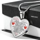 Pendant Necklace To My Daughter - Love Mom Christmas, Birthday Gifts for Girl n-05.12