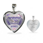 I’m Not A Widow I’m A Wife to A Husband with Wings Heart Pendant Necklace – Memorial Necklace Gift fixx