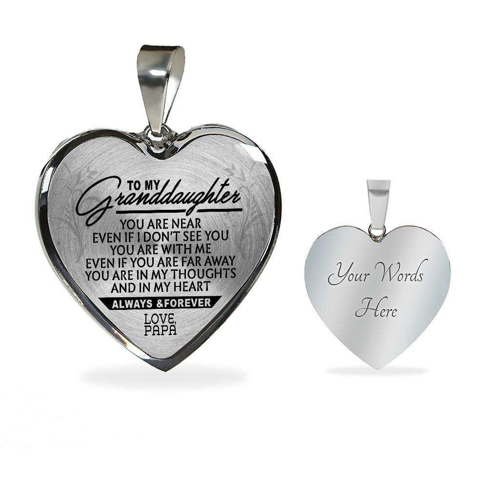 Light Life Gifts to My Granddaughter - You are Near. - Love Papa for Women, Men on Christmas, Birthday saletkmoi_upcailaanngay_33