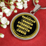 To My Daughter Necklace From Dad Mom Customized Gift idea For Teen Girls On Xmas