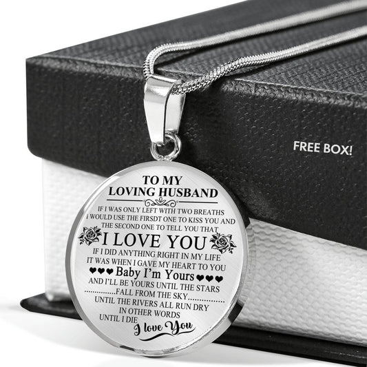 TO MY LOVING HUSBAND - LUXURY NECKLACE neck brother 26.12