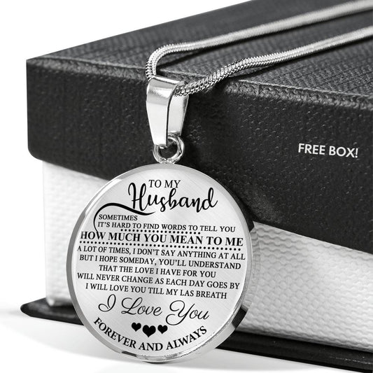 To My Husband LUXURY PERSONALISED NECKLACE neck brother 26.12