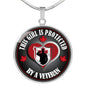 Pendant Necklace This Girl is Protected by a Veteran - Canadian Edition neck brother 26.12
