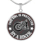 Necklace This Girl Is Protected By A Biker neck brother 26.12