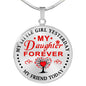 Day Anniversary, Birthday My Daughter Forever Necklace - Gift from Mom, Dad neck brother 26.12