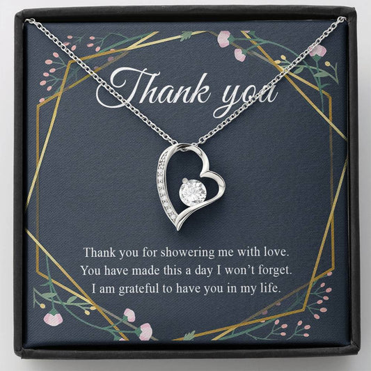 Necklace gifts Heart Necklace, Baby Shower Hostess Gift, Baby Boy Shower Hostess Thank You Gift, Baby Girl Shower Host Gifts Necklace Gifts Birthday, on Christmas Silver Luxury necklace
